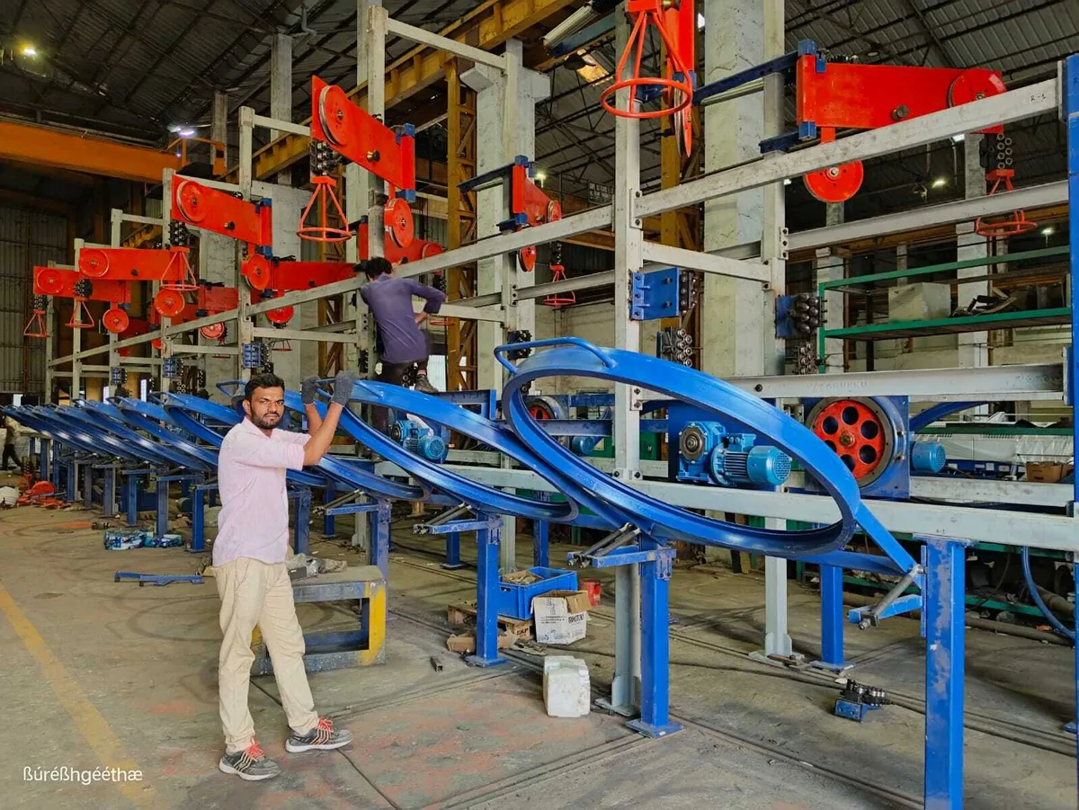 Row of furnace pay-offs