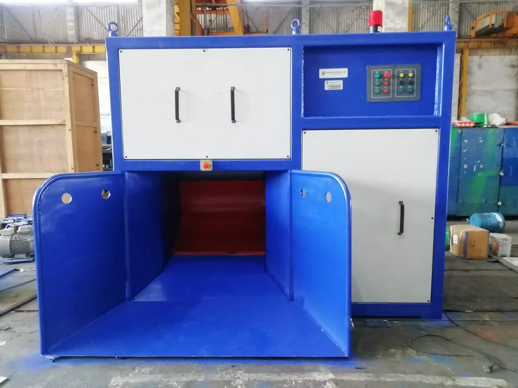 Scrap binding machine with control panel